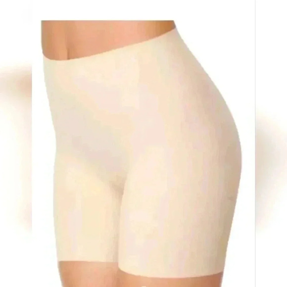 Wacoal Women's Thigh Slimmer Beige Briefs 806165 Mid Length Size 2X Firm Control - Picture 1 of 4